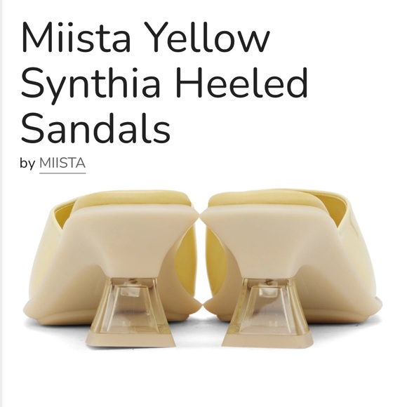 MIISTA beige/ yellow sandals - Picture 2 of 7